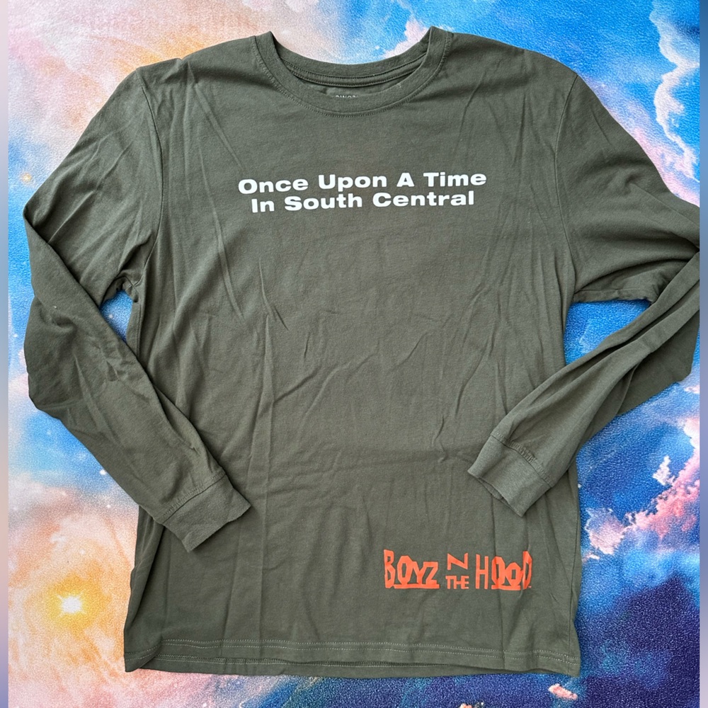 Bioworld Men’s Boyz N The Hood Graphic Long Sleeve T-Shirt Size Small